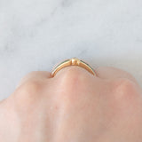 Tre anelli vintage in oro giallo 14K con rubini/smeraldi/zaffiri e diamanti, anni ‘70