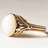 Vintage-Ring aus 14-karätigem Gelbgold mit Opal (ca. 0.90 ct), 60er Jahre