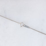 Collana vintage in platino con diamante a cuore (1ct)