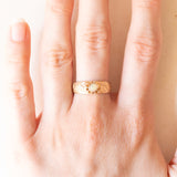 Vintage-Opalring aus 14-karätigem Gelbgold (ca. 0.15 Karat), 60er Jahre