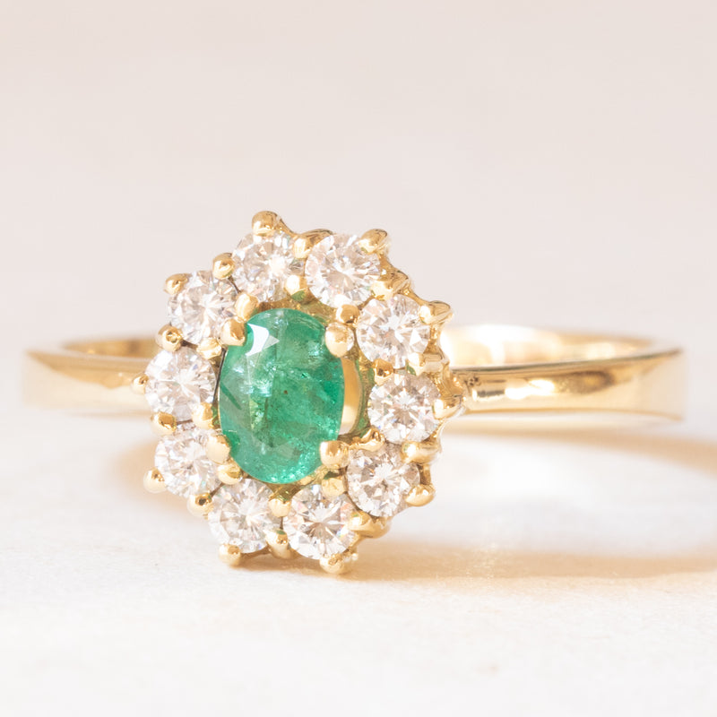 Anello Margherite con diamanti e zaffiri blu - Balistreri Gioielli Anello Margherite con diamanti e zaffiri blu - Balistreri Gioielli