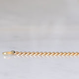Catenina vintage con maglia “curb” in oro giallo 14K