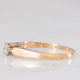 Solitario vintage in oro giallo 9K con diamante di taglio brillante (0.10ct ca.), anno 1989