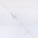 Collier vintage in platino con decorazione con quadrifogli con diamanti (0.43ctw)