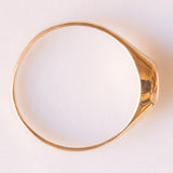 Anello vintage in oro giallo 9K con opale (0.15ct ca.), anno 1987