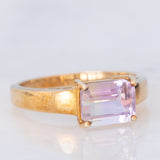 Anello da cocktail vintage in oro giallo 9K con ametrina (1.38ct)