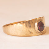 Vintage-Granat-Bandring aus 8 Karat Gelbgold, 80er Jahre