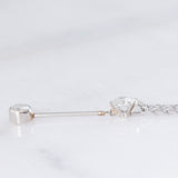 Collana con pendente vintage in platino con diamanti di taglio brillante (0.60ctw), anni ‘90