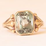 Vintage-Ring aus 8-karätigem Gelbgold mit grünem Spinell (ca. 3 Karat), 60er Jahre