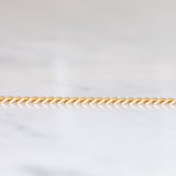 Catenina vintage con maglia “curb” in oro giallo 14K