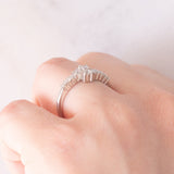 Contrarier vintage in platino con diamanti (0.50ctw)