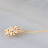 Collana vintage in oro giallo 18K con diamanti (1.15ctw), anni ‘90