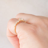 Anello vintage in oro giallo 18K con diamanti (0.51ctw), anni ‘90