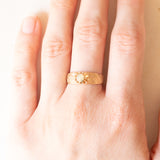 Vintage-Opalring aus 14-karätigem Gelbgold (ca. 0.15 Karat), 60er Jahre