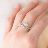 Contrarier vintage regolabile in platino con diamanti (0.50ctw), anni ‘90
