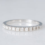 Mezzo eternity vintage in oro bianco 18K con diamanti di taglio brillante (0.33ctw ca.), anni ‘90/anni ‘2000