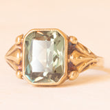 Vintage-Ring aus 8-karätigem Gelbgold mit grünem Spinell (ca. 3 Karat), 60er Jahre