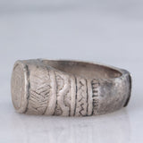 Anello medievale in argento con incisioni, XIII/XV secolo d.C.