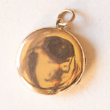 Vintage 9K Yellow Gold Plated Metal Photo Frame Charm, 50s/60s