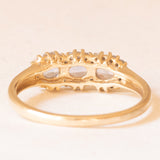 Vintage-Ring aus 9-karätigem Gelbgold mit Tansaniten (ca. 0.40 ctw) und Diamanten (ca. 0.16 ctw), Jahr 2006