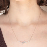Collier vintage in platino con diamanti (0,43ctw)