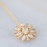 Collana vintage in oro giallo 18K con diamanti (1.15ctw), anni ‘90