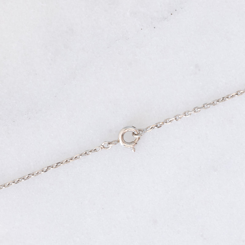 Collier Art Déco négligé in oro giallo e bianco 18K e 14K con diamanti di taglio vecchia miniera (0.30ctw ca.), anni ‘30