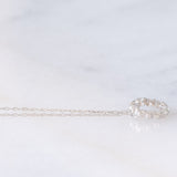 Collana vintage in platino con diamanti (0.15ctw), anni ‘90/anni ‘2000