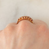Anello in oro giallo 9K con pietre rosse