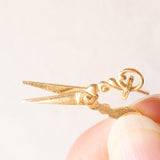 Paar Vintage-Anhänger in Kamm- und Scherenform