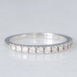 Mezzo eternity vintage in oro bianco 18K con diamanti di taglio brillante (0.33ctw ca.), anni ‘90/anni ‘2000