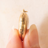 Herzförmiger Vintage-Fotoanhänger aus 9-karätigem Gelbgold, 60er Jahre