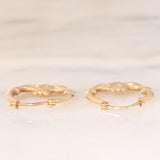 Orecchini Claddagh vintage in oro giallo 9K