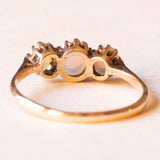 Антикварное кольцо «Трилогия» из желтого золота 9 карат с опалом (около 0.90 карата), 10-е годы