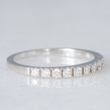 Mezzo eternity vintage in oro bianco 18K con diamanti di taglio brillante (0.33ctw ca.), anni ‘90/anni ‘2000