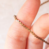 Catenina vintage con maglia a “S” in oro giallo 9K
