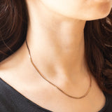 Catenina vintage con maglia a “S” in oro giallo 9K