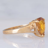 Anello da cocktail vintage in oro giallo 9K con scapolite (1.36ct ca.)