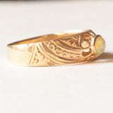 Vintage-Opalring aus 14-karätigem Gelbgold (ca. 0.15 Karat), 60er Jahre