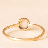Solitario vintage in oro giallo 9K con opale (0.25ct ca.), anno 1976