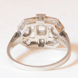 Art-Déco-Ring aus 18-karätigem Weißgold mit Diamanten (ca. 0.54 ctw), 20er/30er Jahre