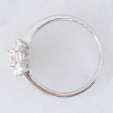 Anello vintage in platino con diamanti (1.07ctw), anni ‘90