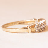 Vintage-Ring aus 9-karätigem Gelbgold mit Diamanten (ca. 0.18 ctw), 70er Jahre