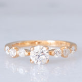 Anello vintage in oro giallo 18K con diamanti (0.51ctw), anni ‘90