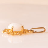 Ciondolo vintage in oro giallo 9K con opale (0.50ct ca.)