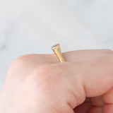 Solitario vintage in oro giallo 9K con granato (0.62ct ca.), anni ‘60/‘70