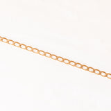 Vintage 9K yellow gold “curb” link chain