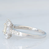Anello vintage in platino con diamanti (1.07ctw), anni ‘90