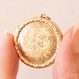 Vintage-Fotorahmen-Charm aus 9 Karat Gelbgold vergoldetem Metall, 50er/60er Jahre