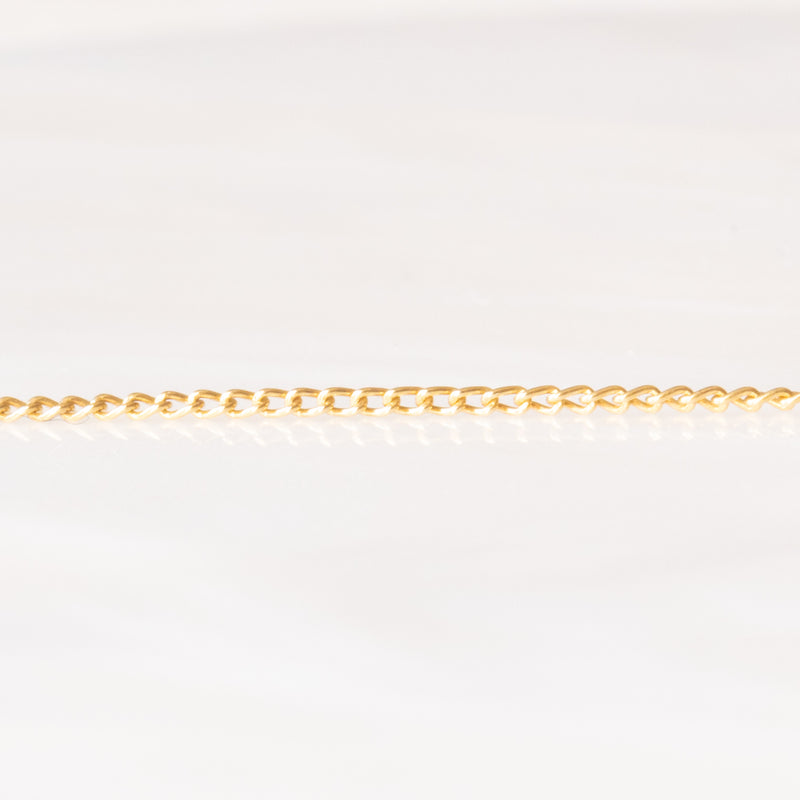 Collier Art Déco in oro giallo e bianco 18K con diamanti di taglio brillante e di taglio vecchia miniera (0.45ctw ca.), anni ‘20/‘30